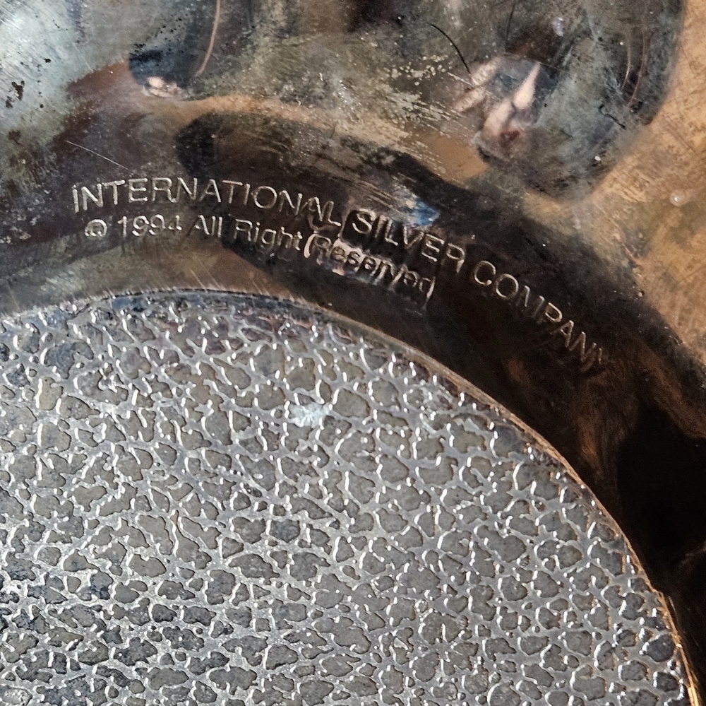International Silver Co. Poppy flower plate. - Picture 4 of 8